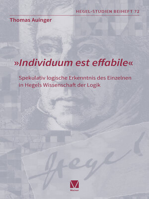 cover image of »Individuum est effabile«